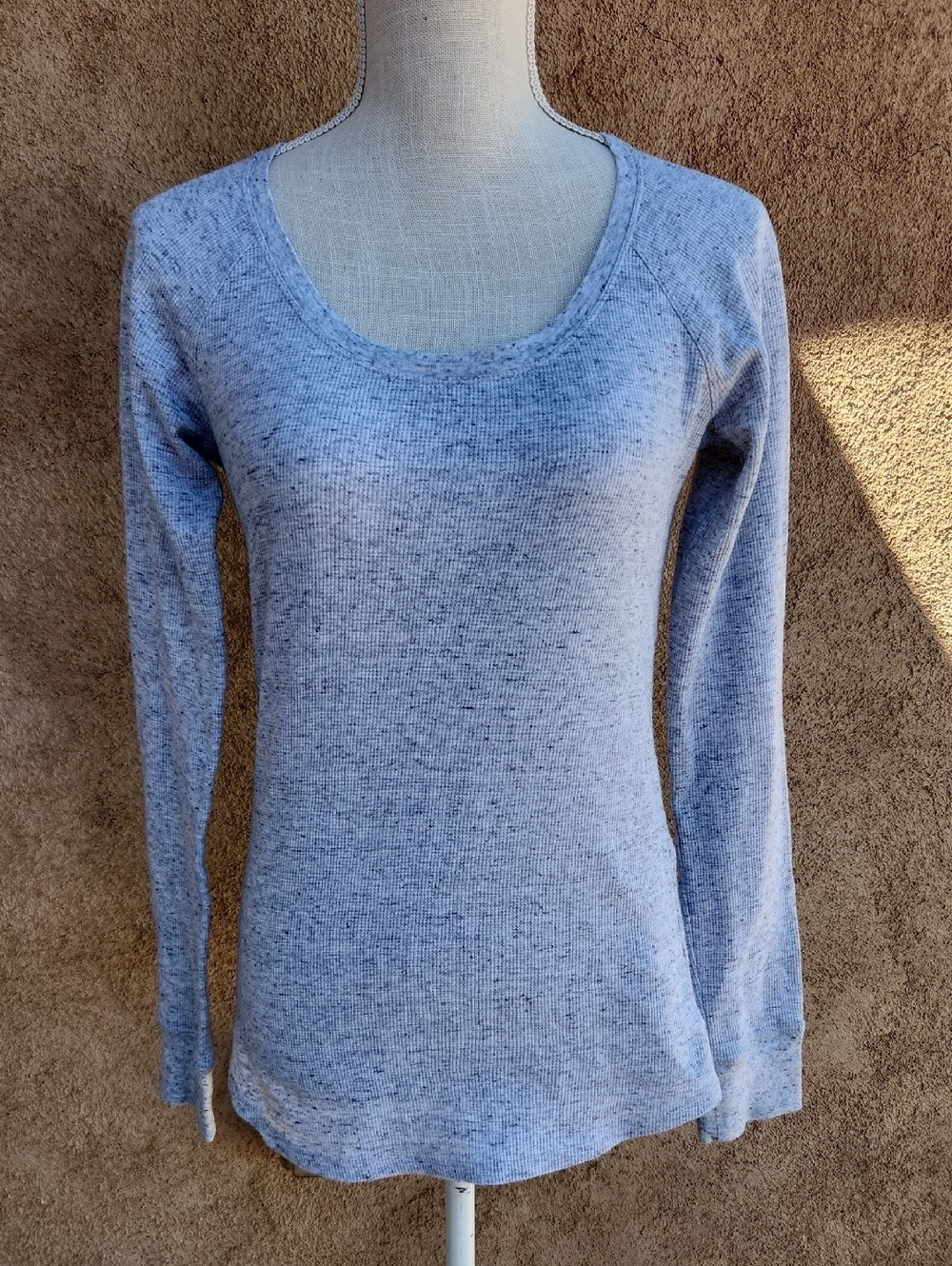 Victoria's Secret Pink Henley Scoopneck Baselayer Long Sleeved Shirt Gorpcore
